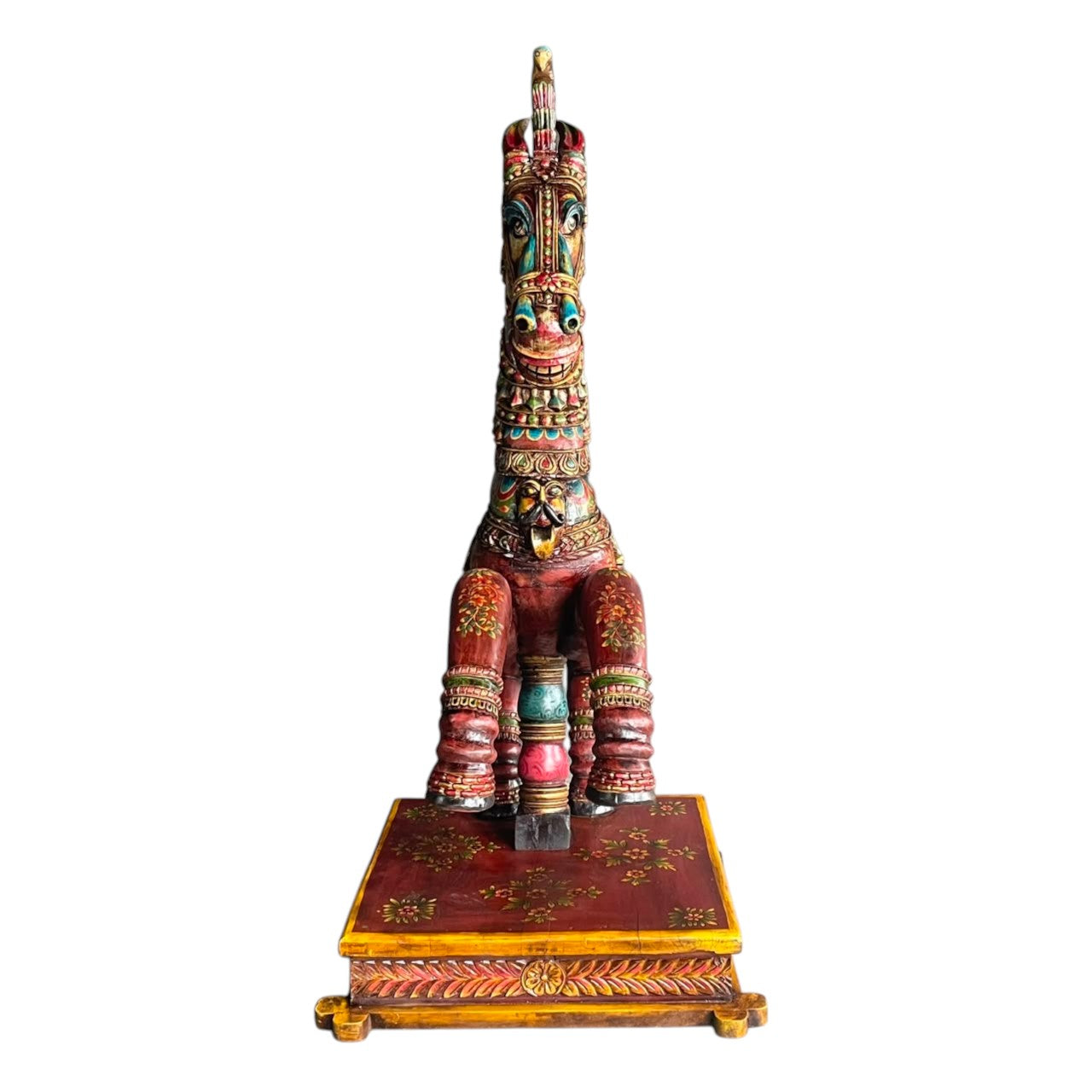 Hand-Painted Wooden Horse