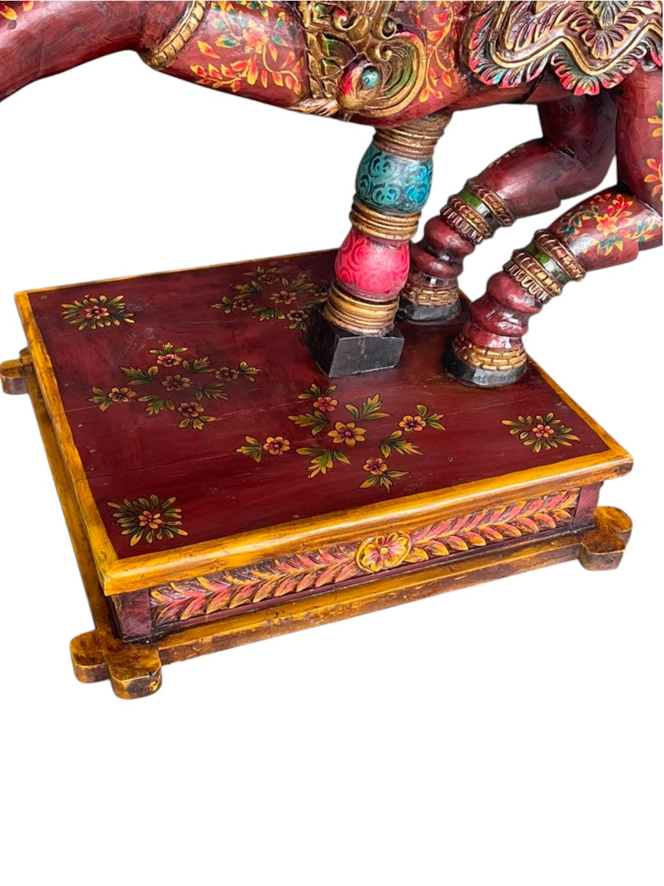 Hand-Painted Wooden Horse