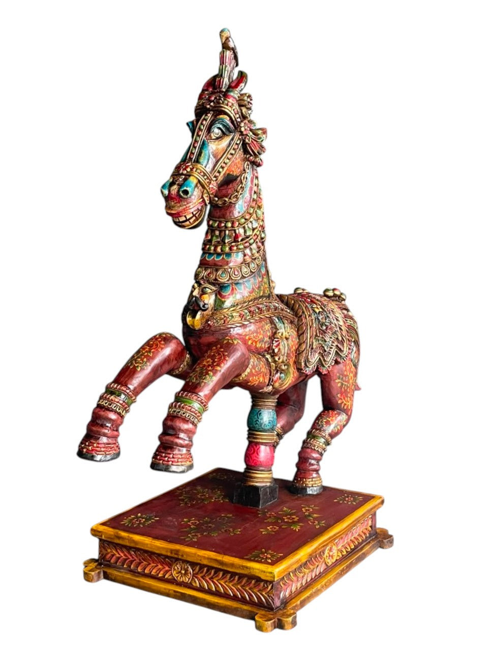Hand-Painted Wooden Horse