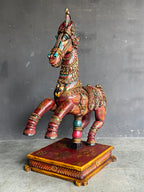 Hand-Painted Wooden Horse
