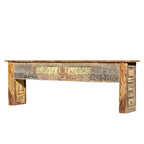 Vintage Hand-Carved Wooden Console Table