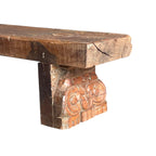 Carved Timber Bench