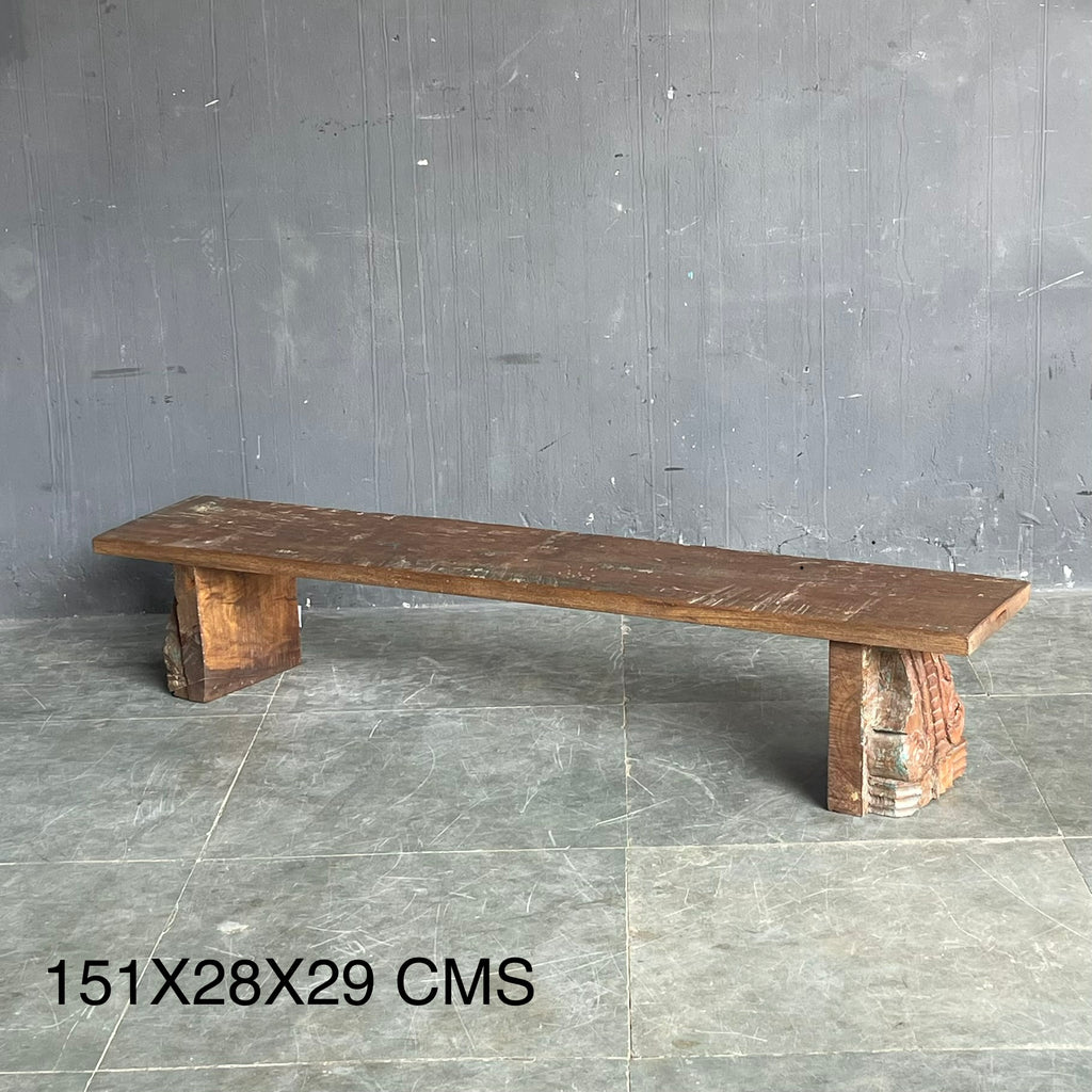 Carved Timber Bench