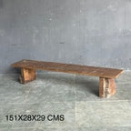Carved Timber Bench