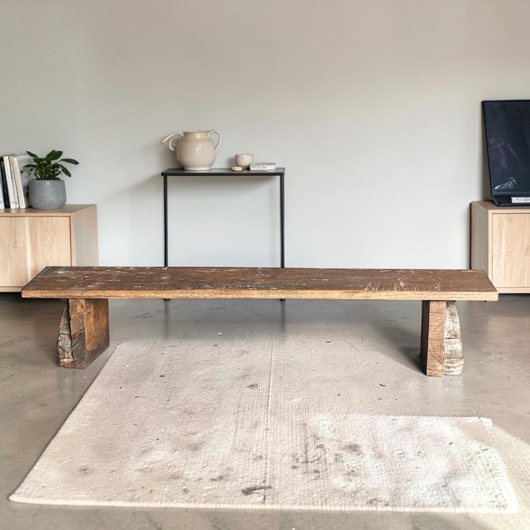 Carved Timber Bench