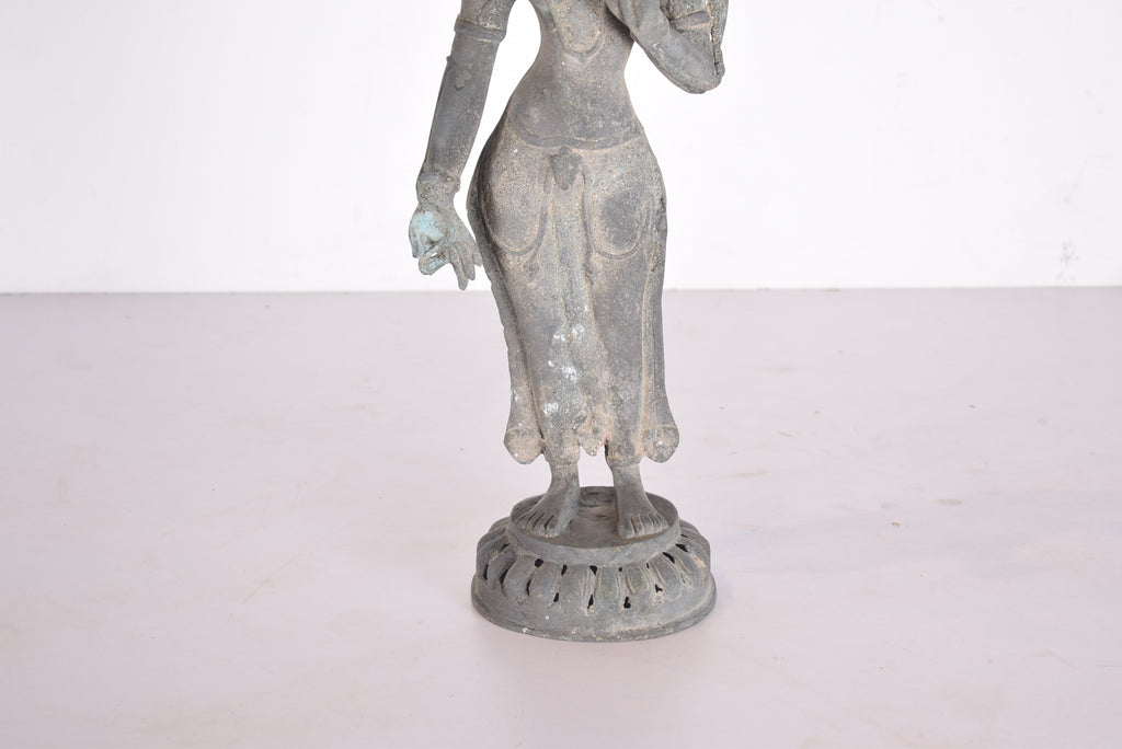 Brass Goddess Sculpture