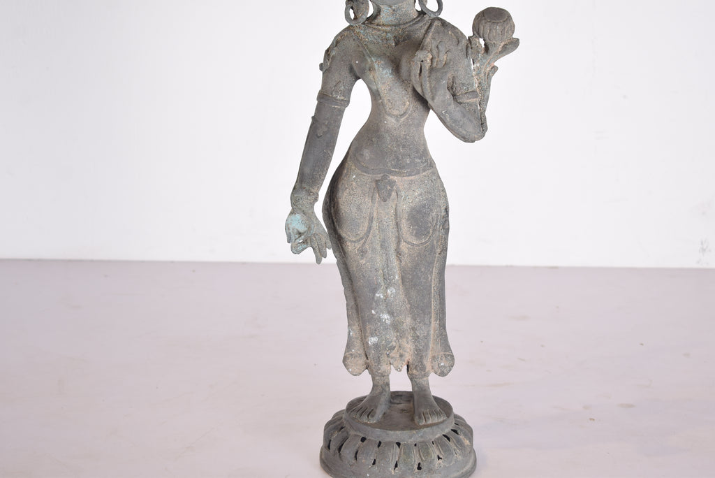 Brass Goddess Sculpture