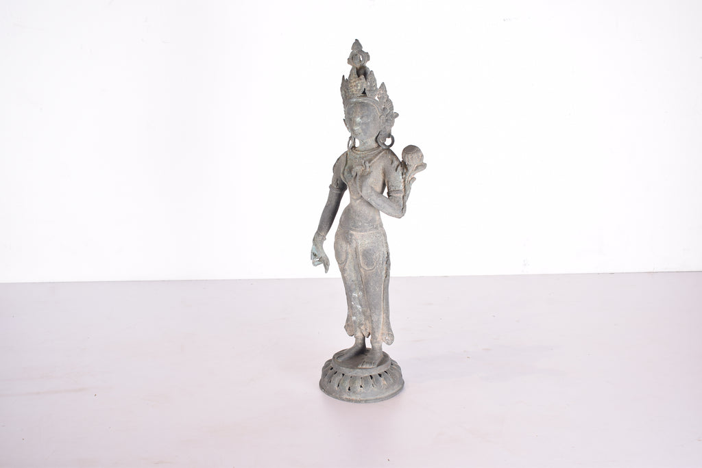 Brass Goddess Sculpture