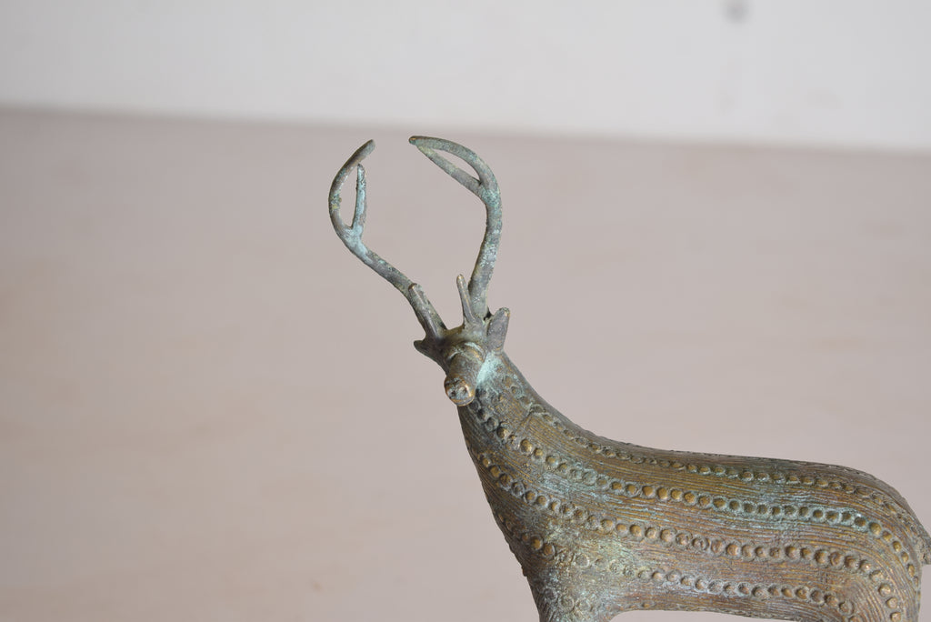 Brass Deer Sculpture