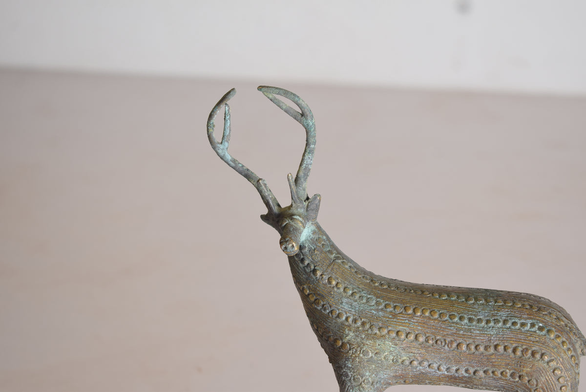 Brass Deer Sculpture