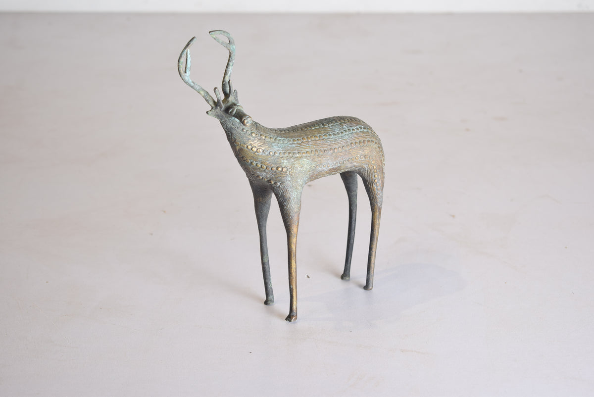 Brass Deer Sculpture