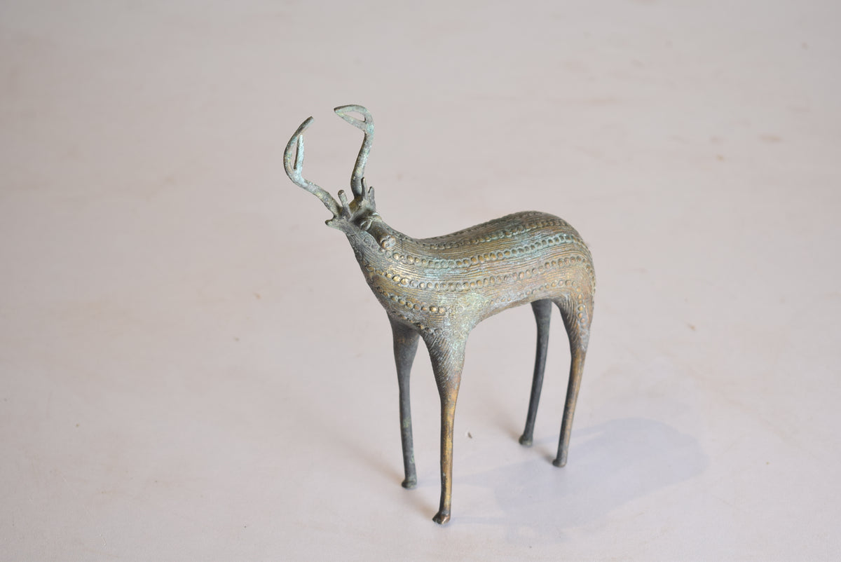 Brass Deer Sculpture