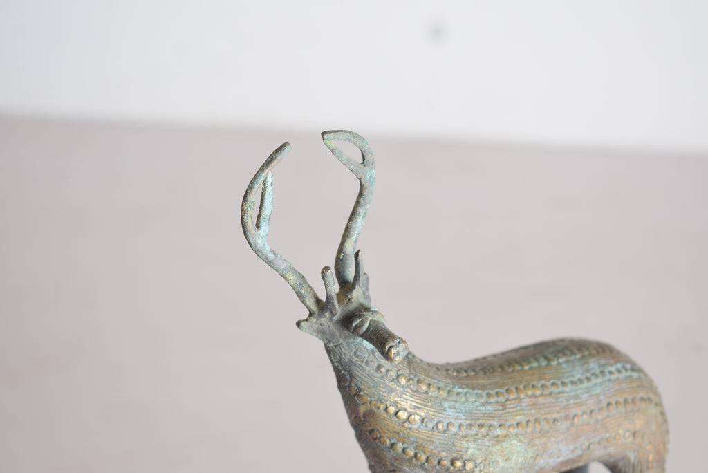 Brass Deer Sculpture