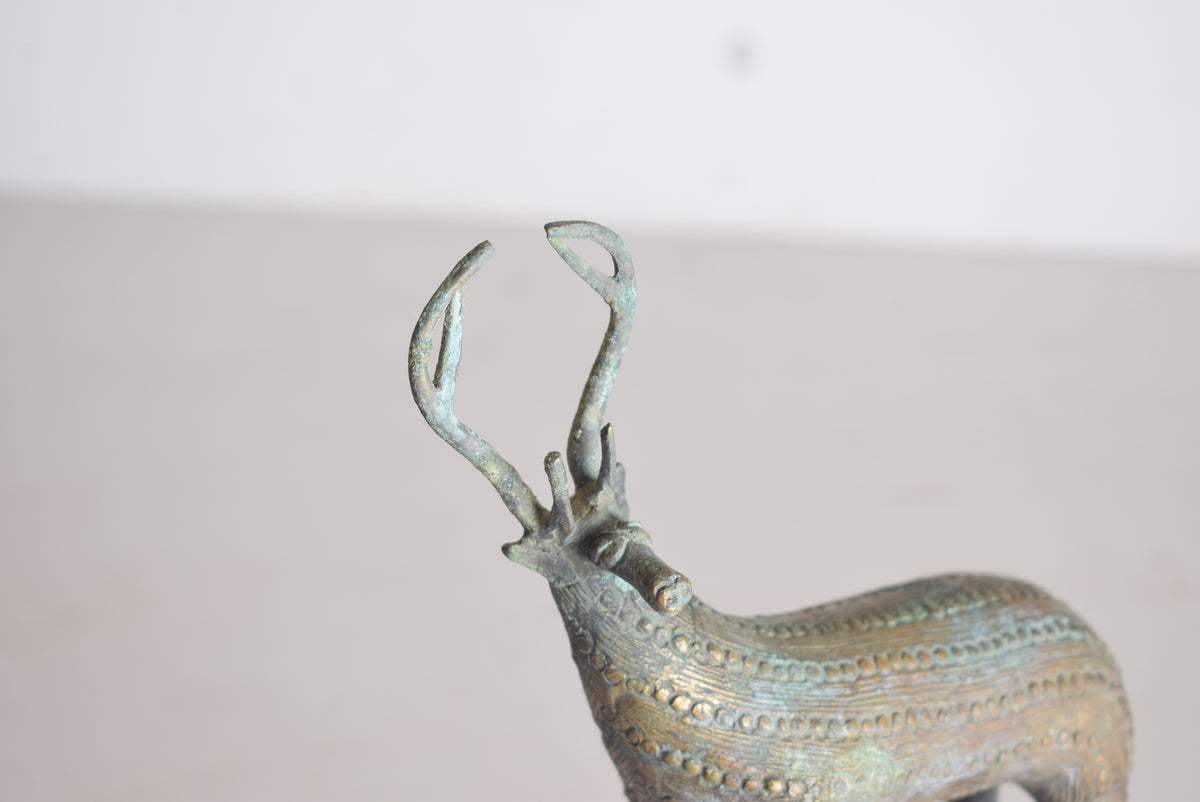 Brass Deer Sculpture