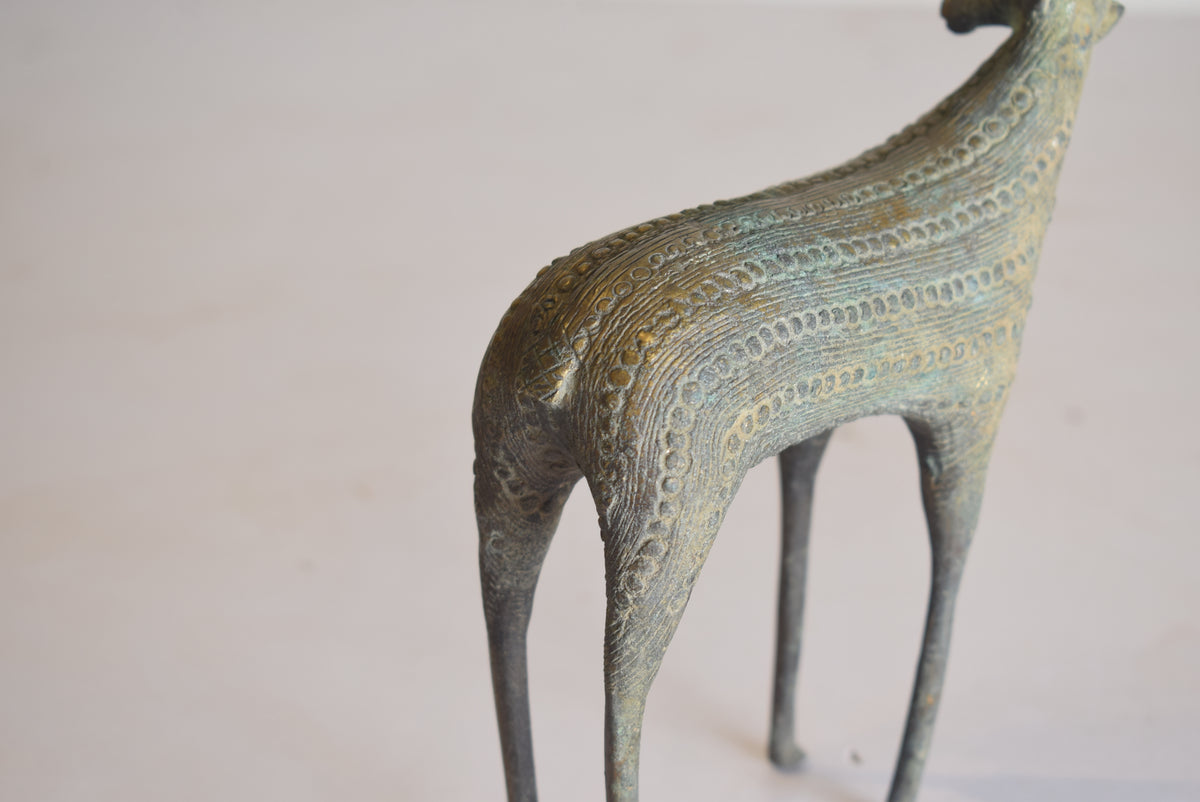 Brass Deer Sculpture
