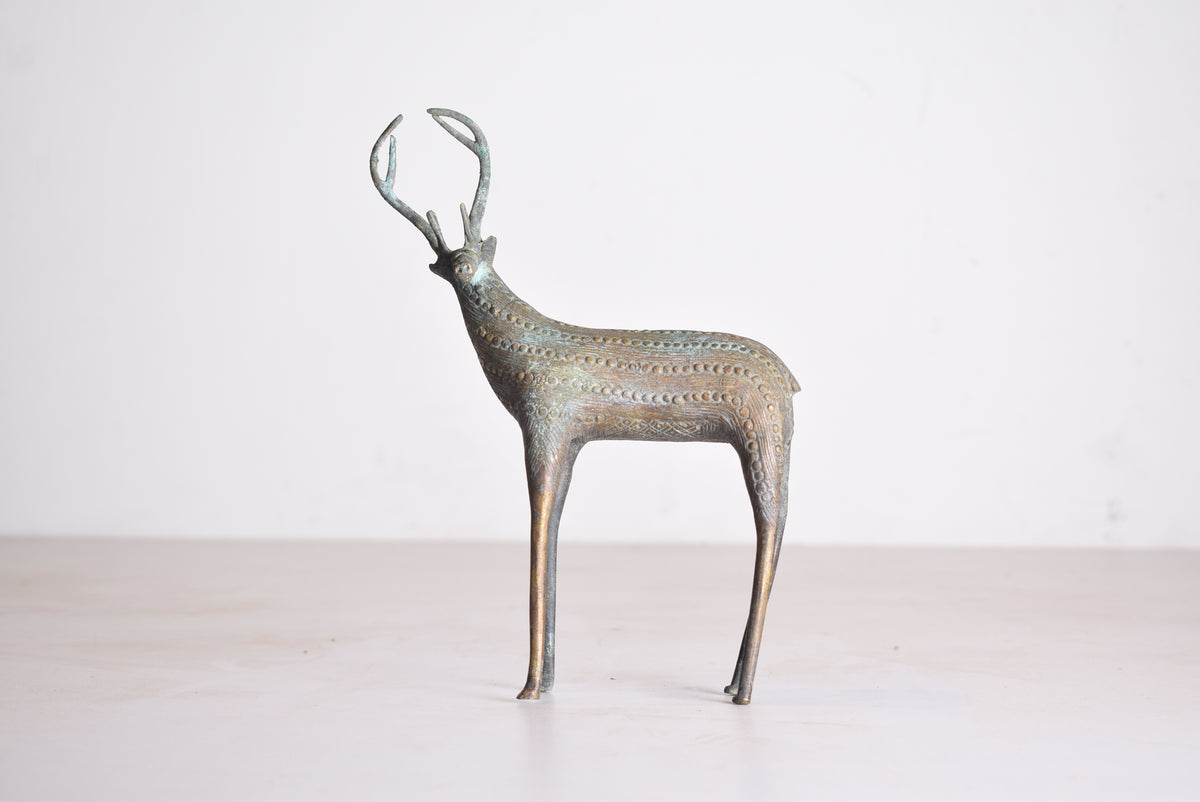Brass Deer Sculpture