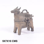 Brass Bull-Shaped Lidded Vessel