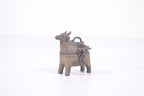 Brass Bull-Shaped Lidded Vessel