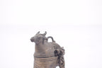 Brass Bull-Shaped Lidded Vessel
