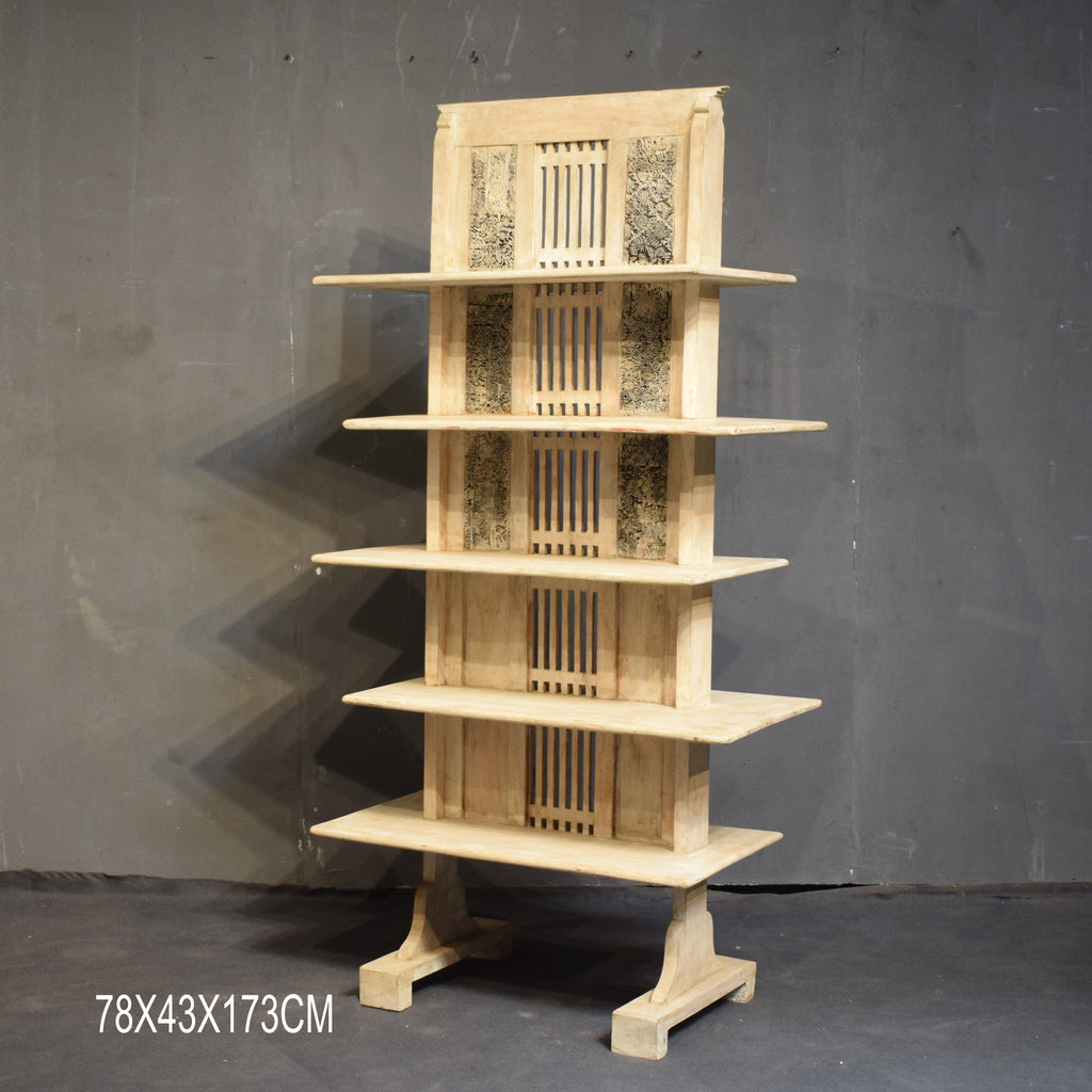 WOODEN BOOKSHELF