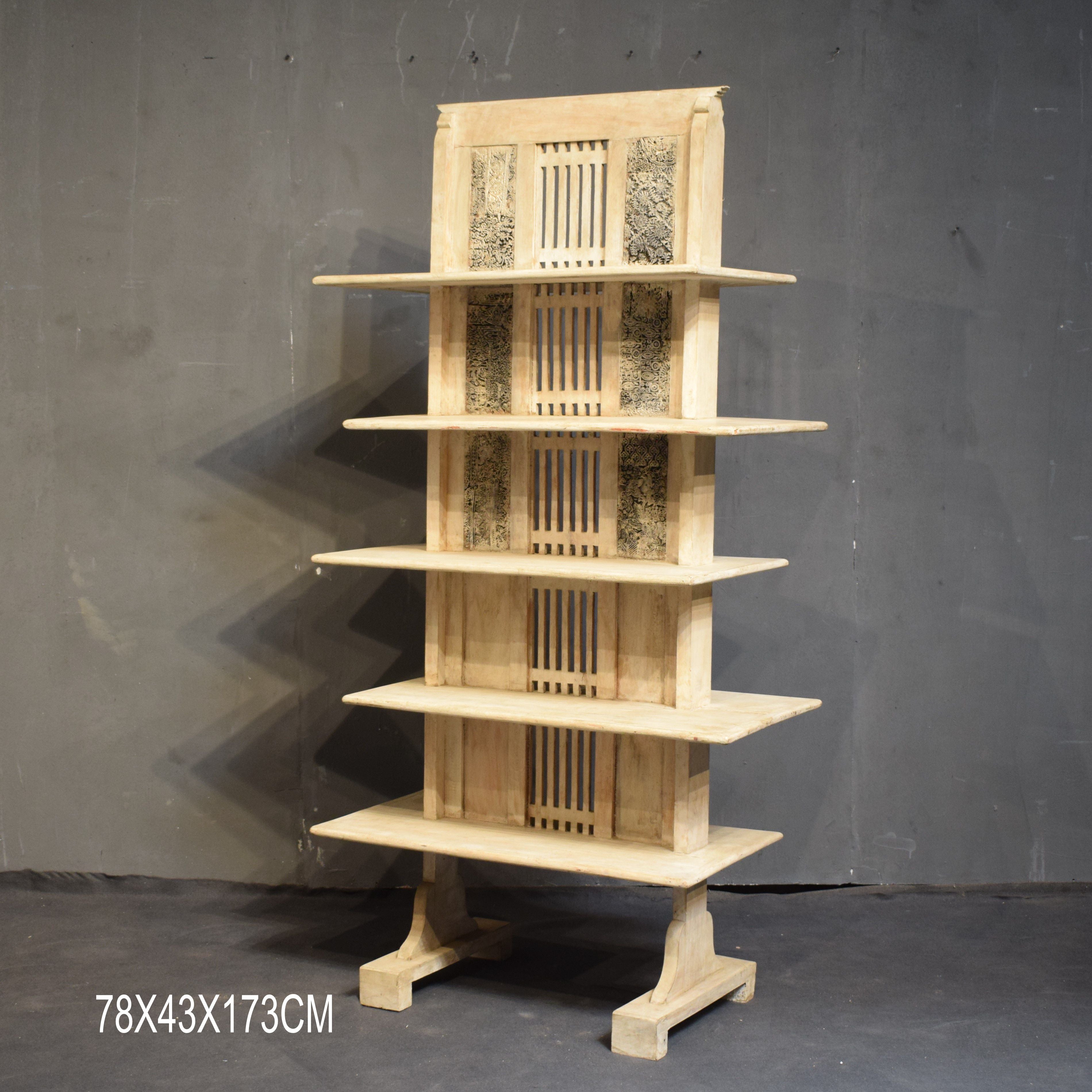 WOODEN BOOKSHELF