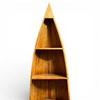 Antique Boat Style Book Rack – handcrafted vintage Indian decor from Jodhpur, Rajasthan