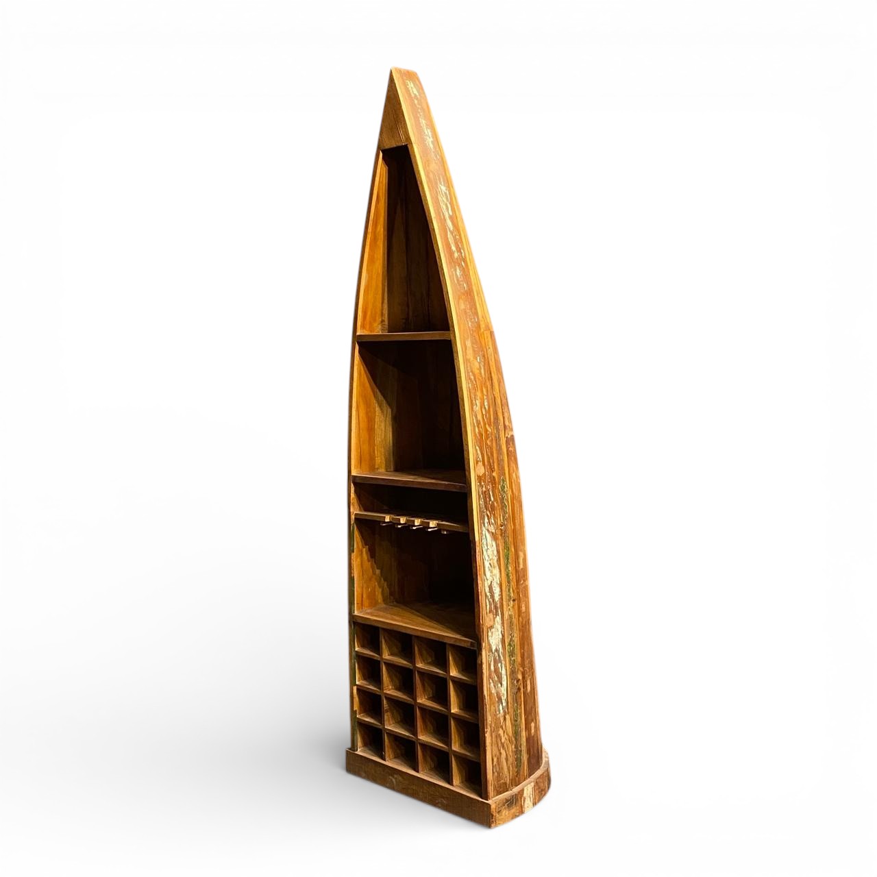 ANTIQUE BOAT STYLE BOOK RACK