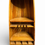 Antique Boat Style Book Rack – handcrafted vintage Indian decor from Jodhpur, Rajasthan