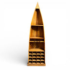 Antique Boat Style Book Rack – handcrafted vintage Indian decor from Jodhpur, Rajasthan