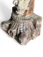 Rustic Floral Bracket – handcrafted vintage Indian decor from Jodhpur, Rajasthan