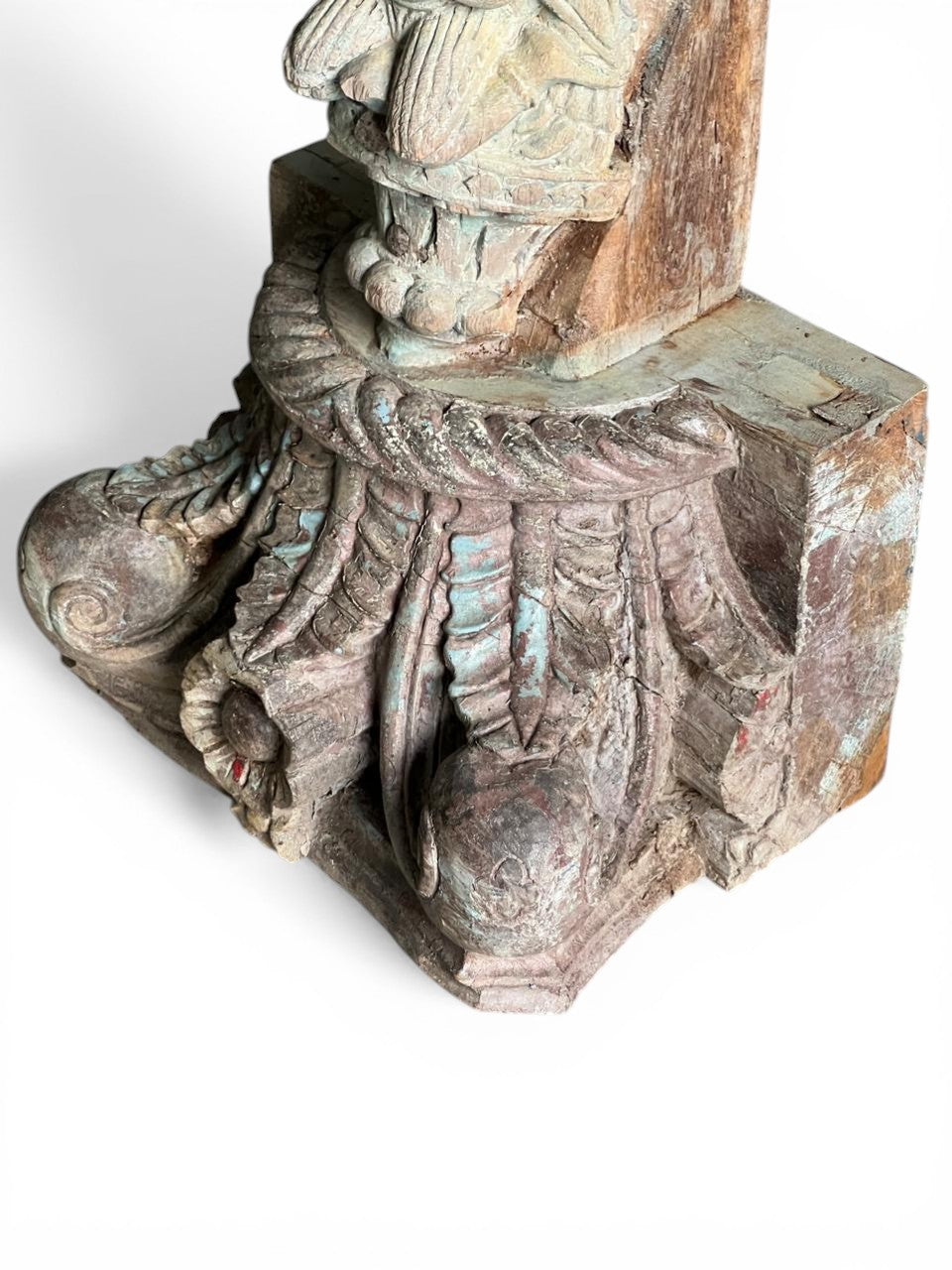 Rustic Floral Bracket – handcrafted vintage Indian decor from Jodhpur, Rajasthan