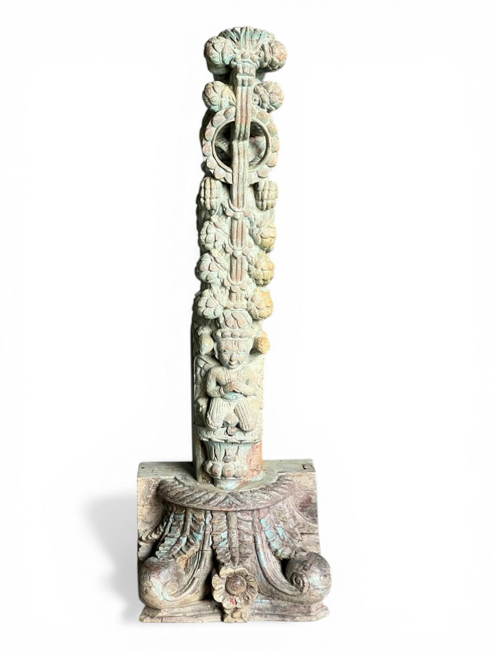 Rustic Floral Bracket – handcrafted vintage Indian decor from Jodhpur, Rajasthan
