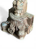 Antique Turquoise Bracket – handcrafted vintage Indian decor from Jodhpur, Rajasthan