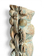 Antique Turquoise Bracket – handcrafted vintage Indian decor from Jodhpur, Rajasthan