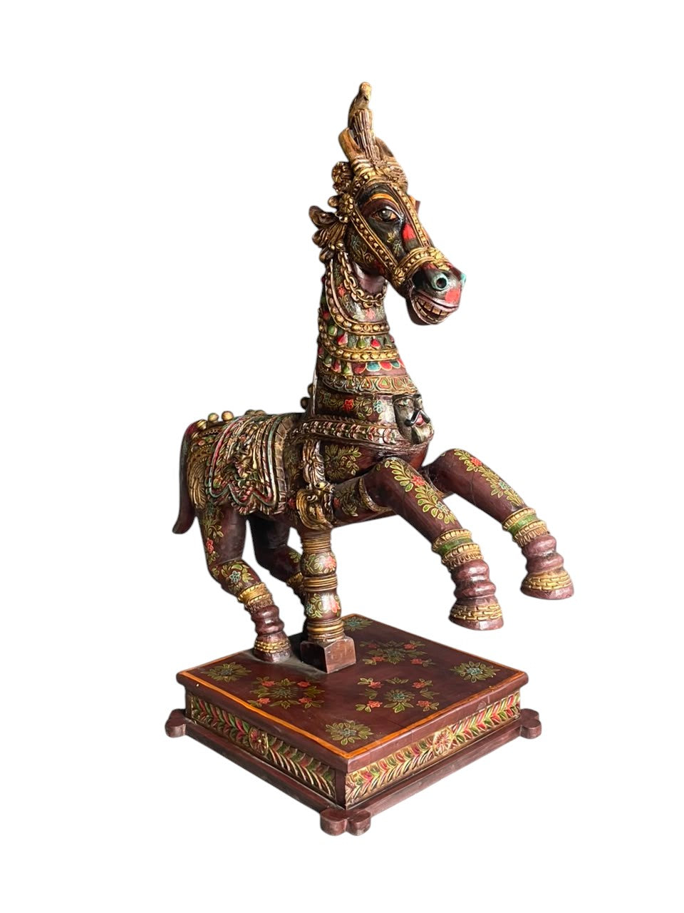 Hand-Painted Wooden Horse