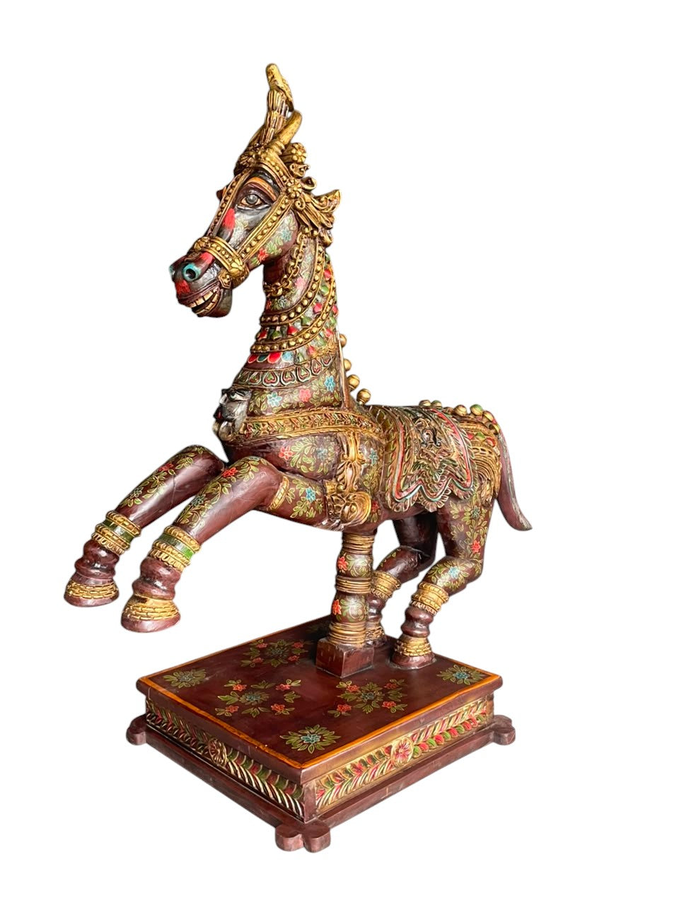 Hand-Painted Wooden Horse