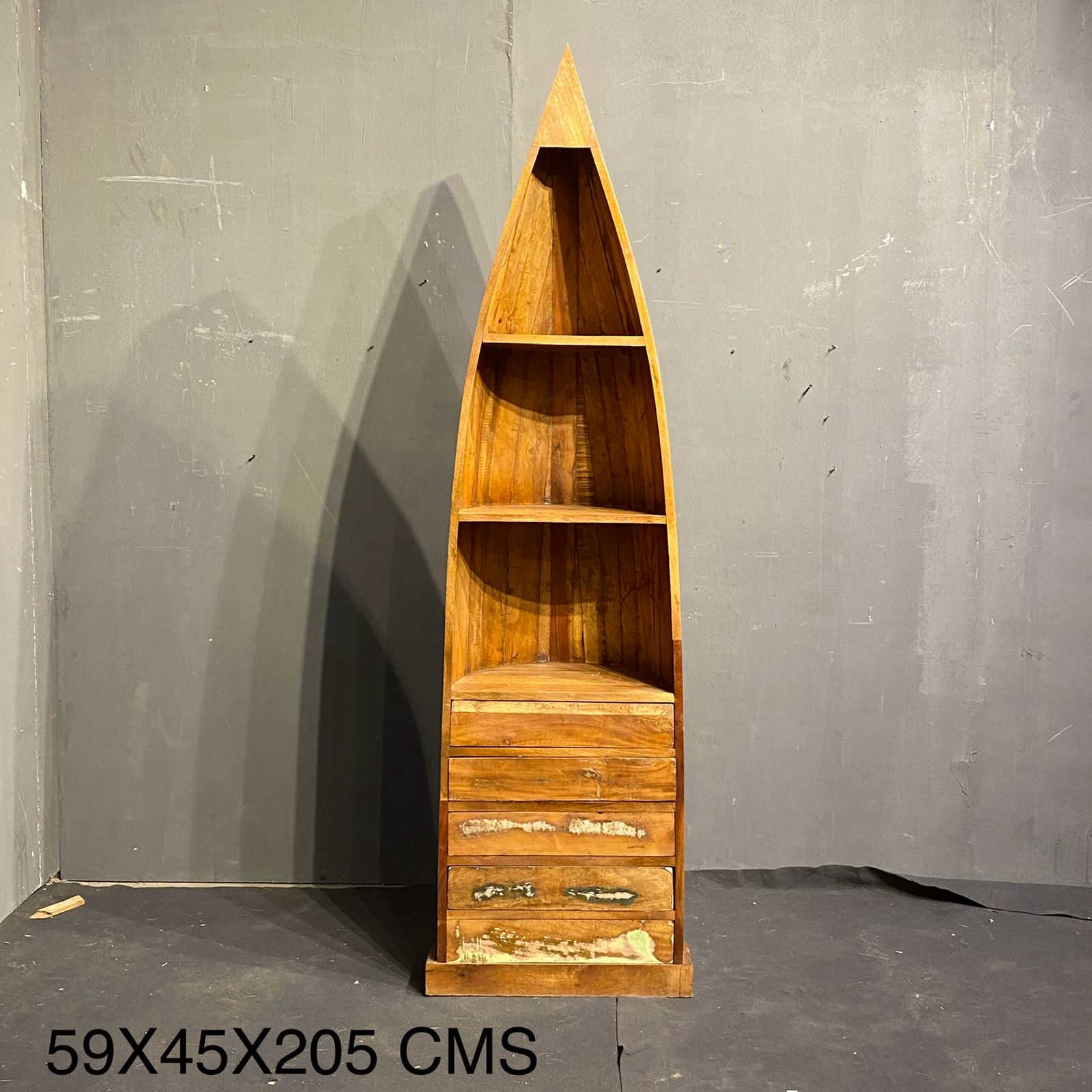 ANTIQUE BOAT STYLE BOOK RACK