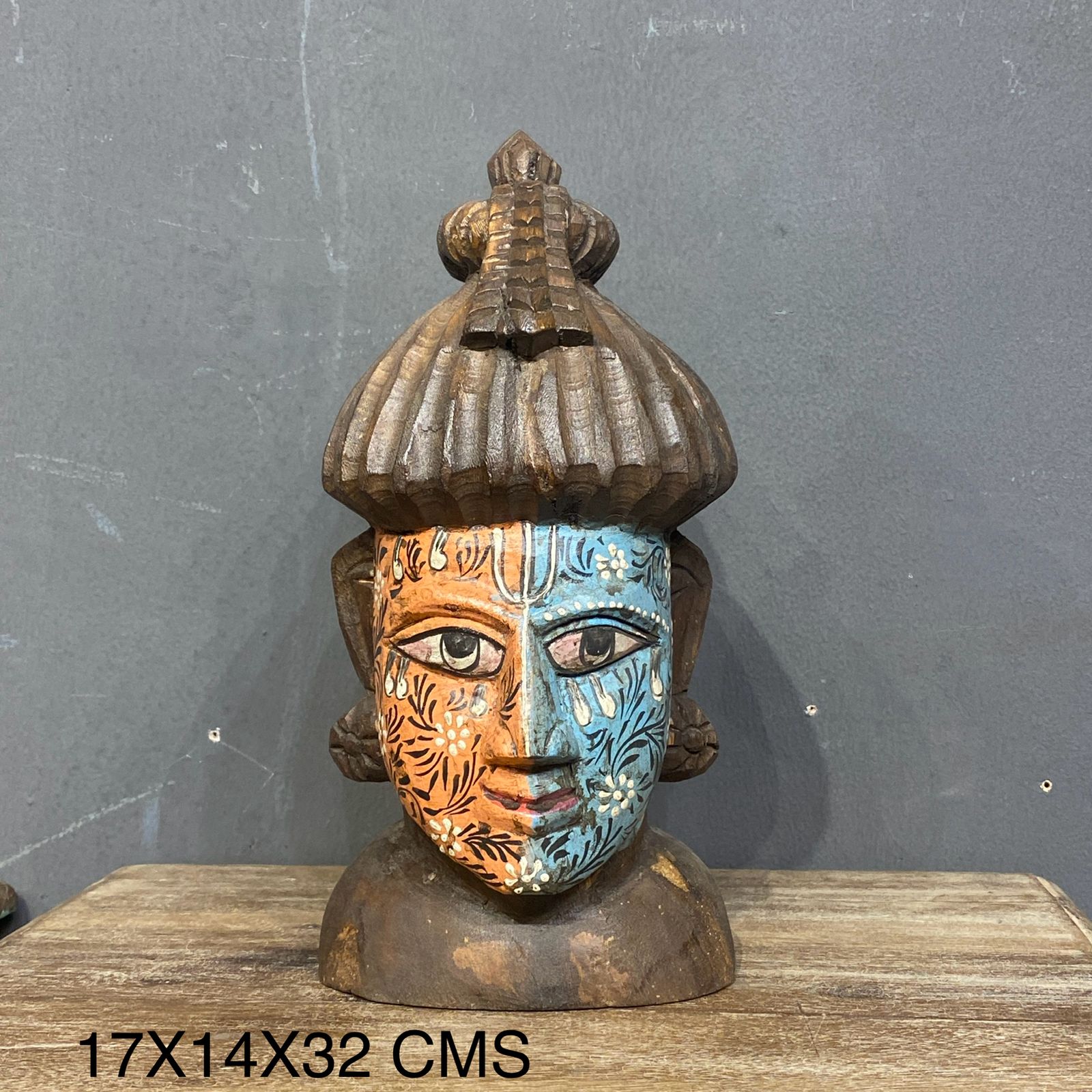 Wooden Buddha Head