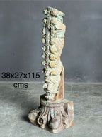 Rustic Floral Bracket – handcrafted vintage Indian decor from Jodhpur, Rajasthan