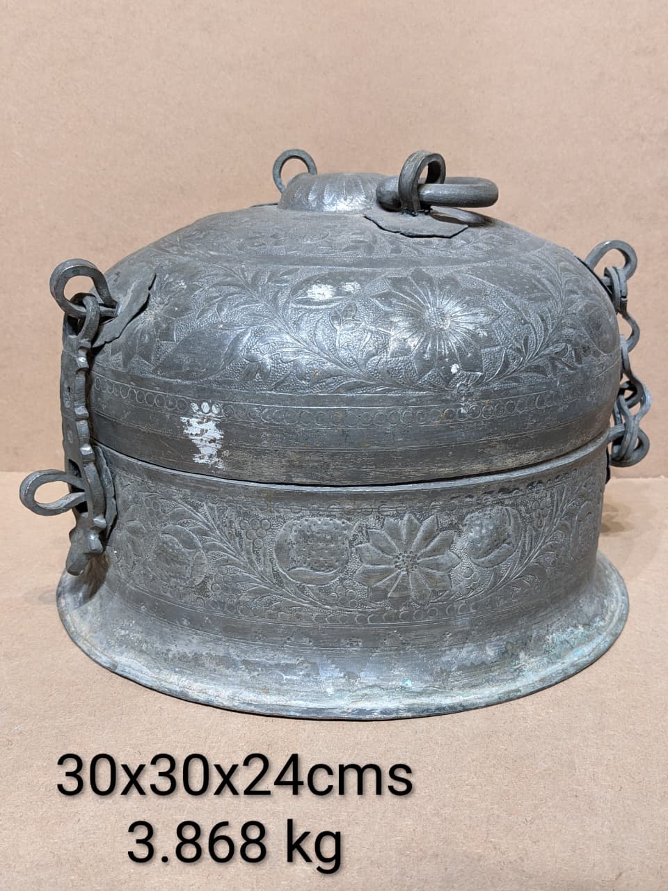 Vintage Copper Box – handcrafted vintage Indian decor from Jodhpur, Rajasthan