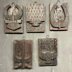 Handmade Naga Heritage Wall Plaques | Reclaimed Wood Decor Set