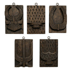 Handmade Naga Heritage Wall Plaques | Reclaimed Wood Decor Set