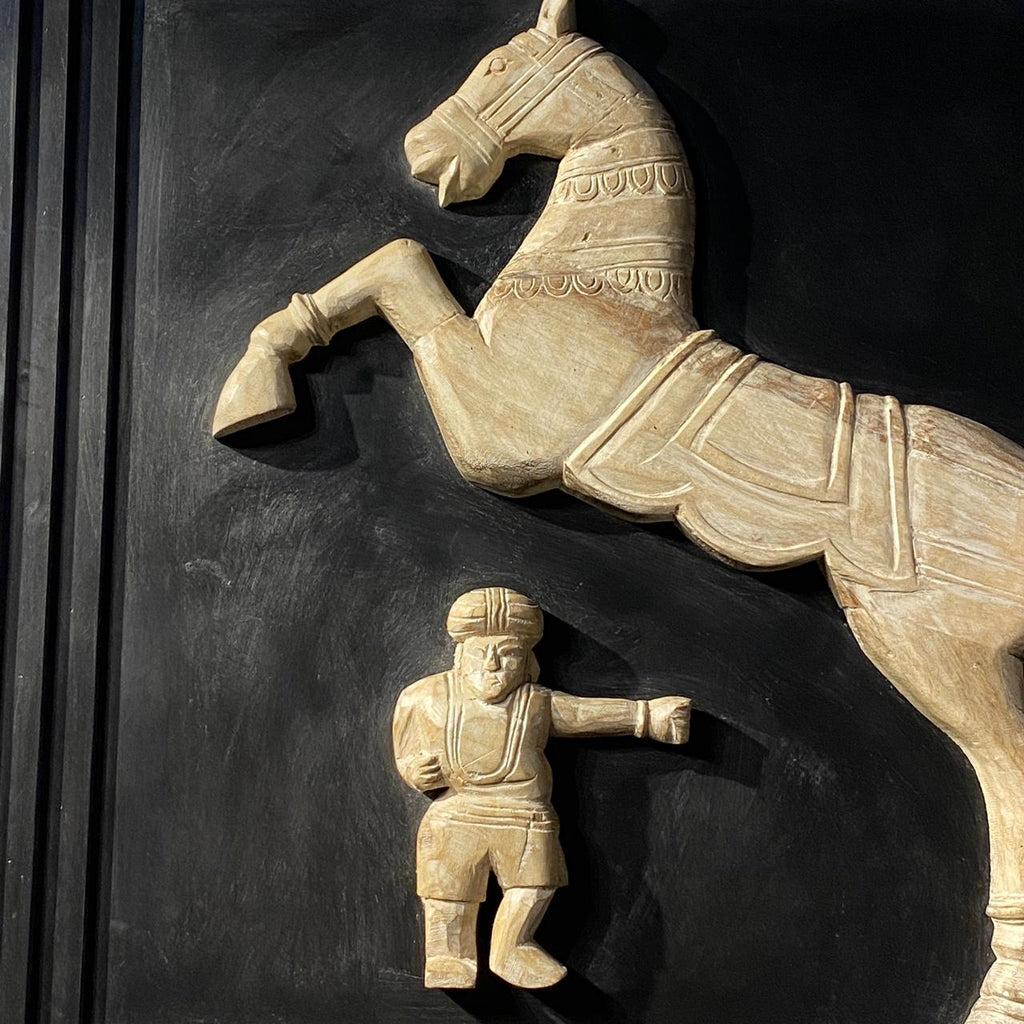 WOODEN HORSE PANEL