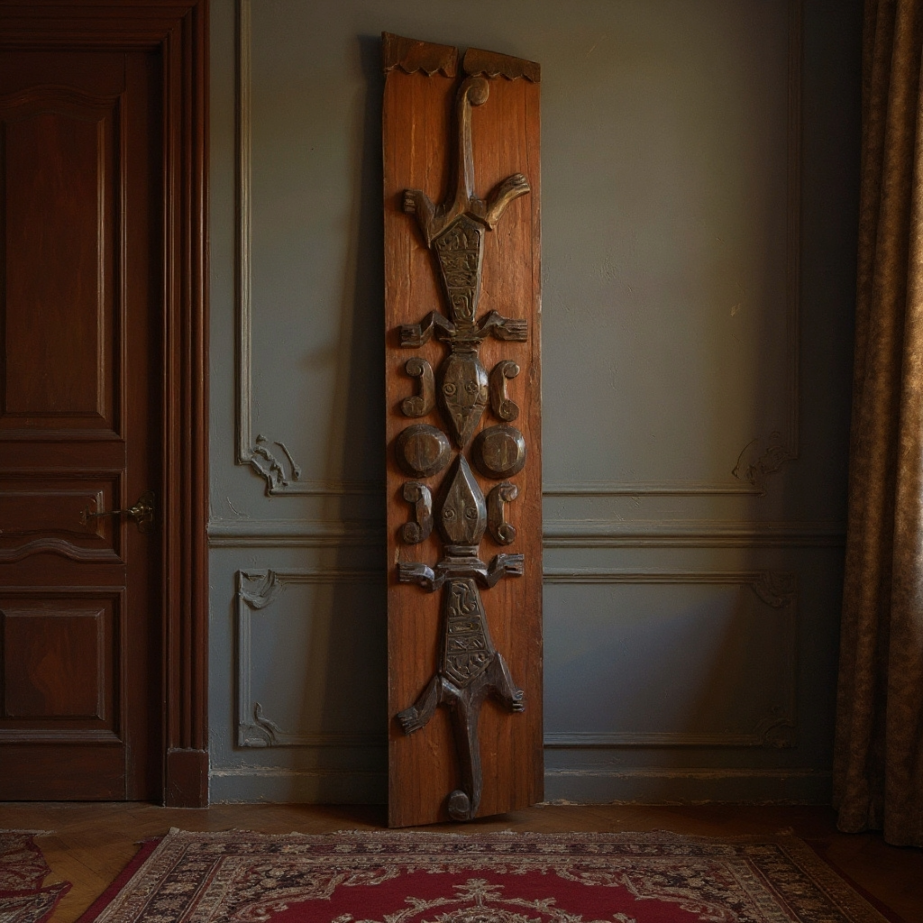 Handcrafted Naga Wooden Panel