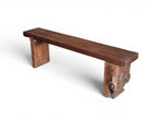 Carved Wooden Bench