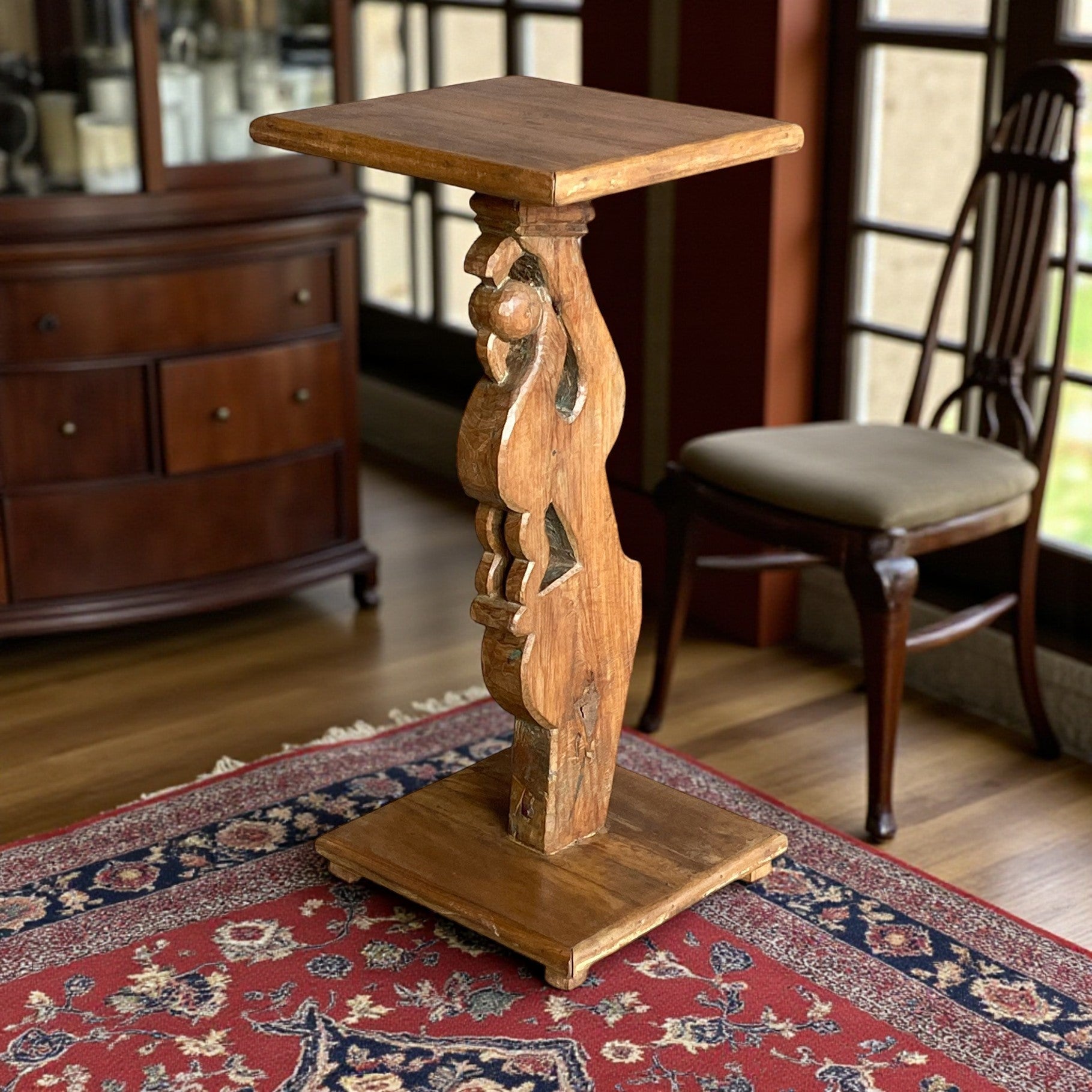 WOODEN SIDE TABLE