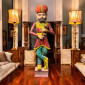 WOODEN HAND PAINTED FIGURE