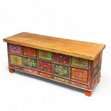 WOODEN PAINTED BOX