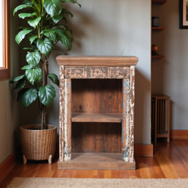 WOODEN BOOKSHELF